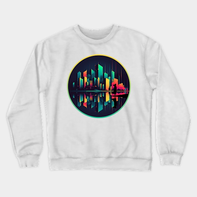 Watching The City Crewneck Sweatshirt by BigAlien